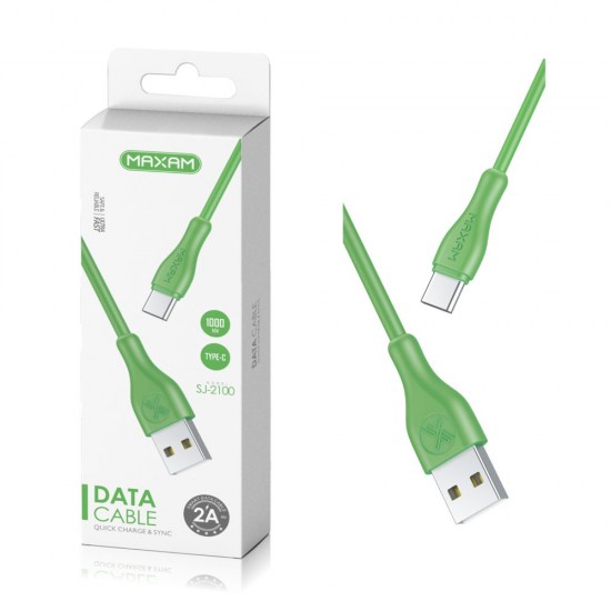 SJ-2100 Verde 2a 1tipo C USB cable