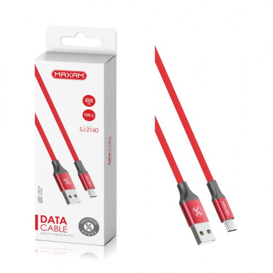 SJ-2160 Rojo 2a 1tipo C USB cable