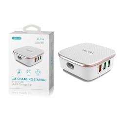 JC-CS6 Blanco 6 USB/35w ac1estaciones de carga