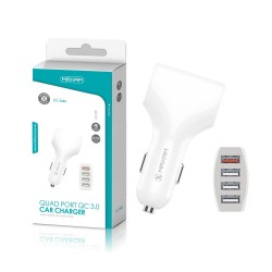 CC-3500 Blanco 4USB/30w qc 4USB cargador de coche