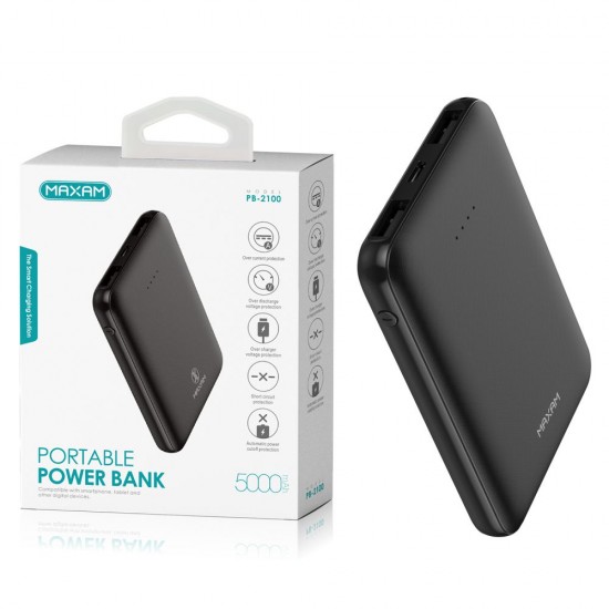 PB-2100 Negro 2a 5000mah baterías externas