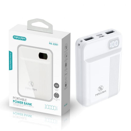 PB-2201 Blanco 2.1a 10000mah baterías externas