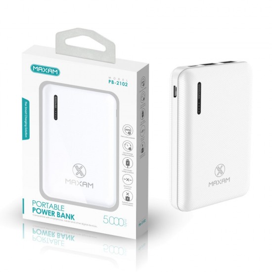 PB-2102 Blanco 2a 5000mah baterías externas