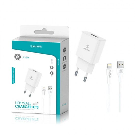 TZ-1202I Blanco 2.1a1 IPHONE pack de cargador de pared