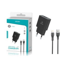 TZ-1202I Negro 2.1a1 IPHONE pack de cargador de pared