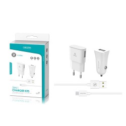 TZ-3100M Blanco 1a 13in1 pack de cargador micro USB