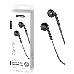 EJ-0100M Negro mic 1M auriculares botón mic