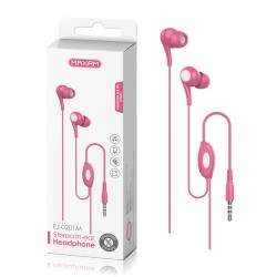 EJ-0201M Rosa mic 1.2M auriculares botón mic