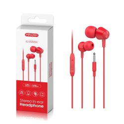 EJ-0206M Rojo mic 1M auriculares botón mic