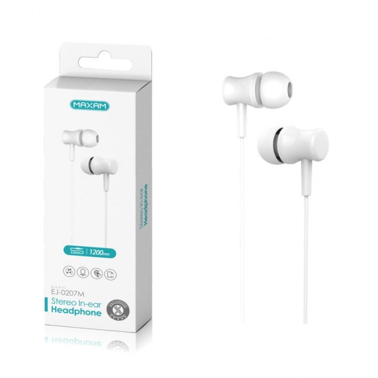 EJ-0207M Blanco mic 1.2M auriculares botón mic