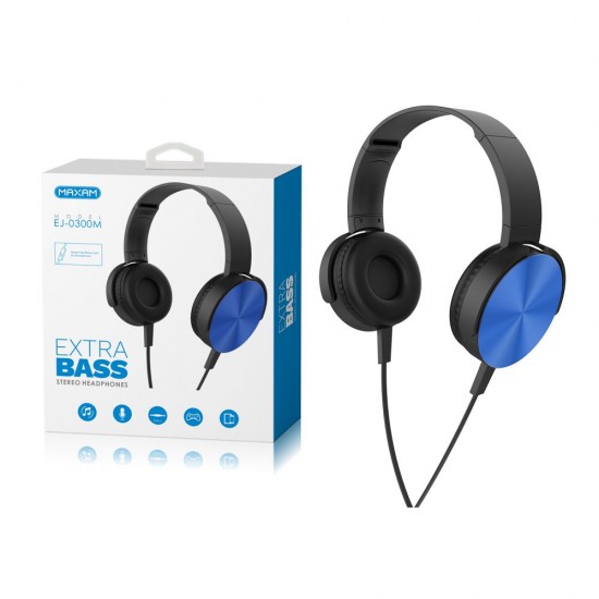 EJ-0300M Azul 40mm/mic 1.2M auricular