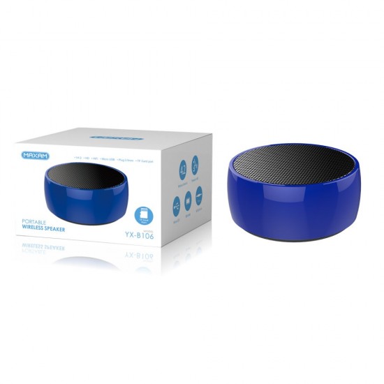 YX-B106 Azul 3w altavoz inalámbrico YX-B106 Azul 3w altavoz inalámbrico