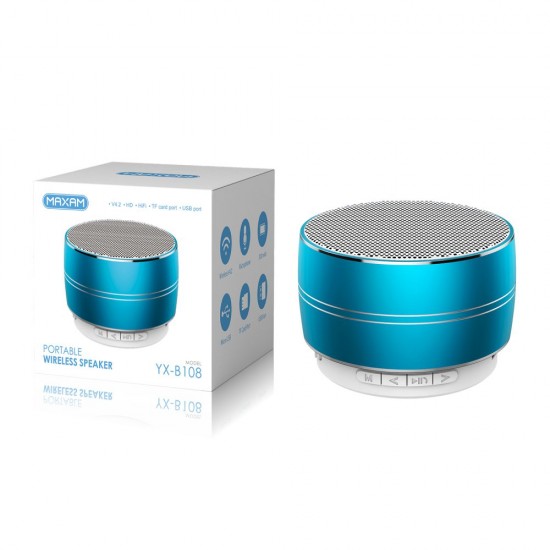 YX-B108 Azul 3w altavoz inalámbrico YX-B108 Azul 3w altavoz inalámbrico