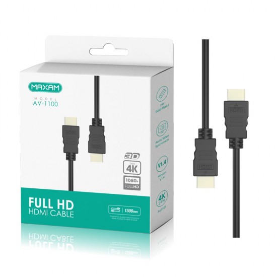 AV-1100 Negro v1.4 1.5M HDMI cable v1.4