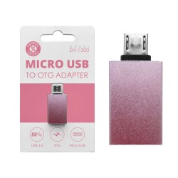 ZH-1300 Rosa u3.0 micro USB adaptador OTG