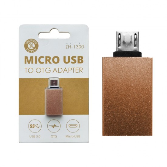 ZH-1300 Dorado u3.0 micro USB adaptador OTG