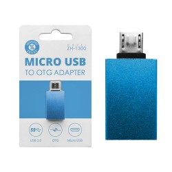 ZH-1300 Azul u3.0 micro USB adaptador OTG