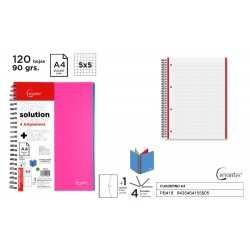 Cuaderno a4 120h y 4 tapas