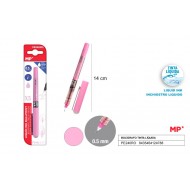 Bolígrafo tinta liquida punta aguja rosa 0.5mm