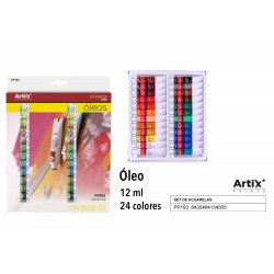 Pintura oleo 24tubos x 12ml