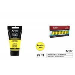 Pintura  acrílica amarillo limón 75ml