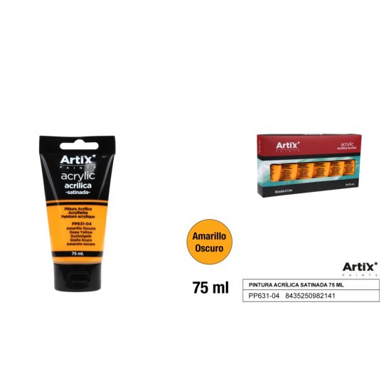 Pintura acrílica amarillo oscuro 75ml