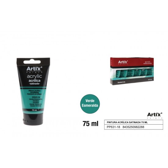 Pintura acrílica verde esmeralda 75ml