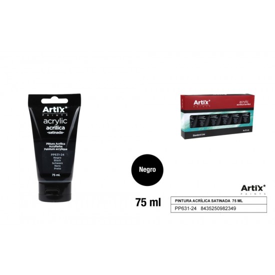 Pintura acrílica negro 75ml