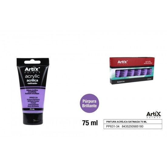 Pintura acrílica purpura brillante 75ml