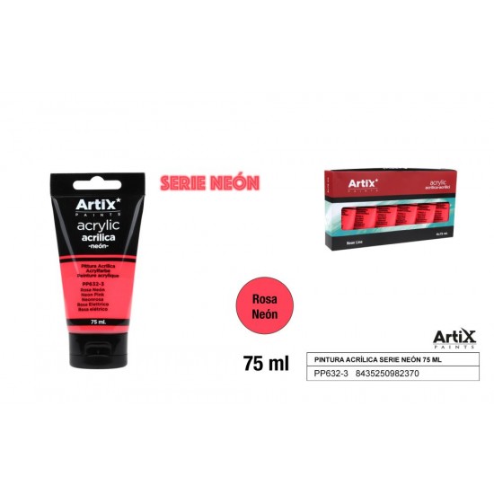 Pintura acrílica rosa neón 75ml