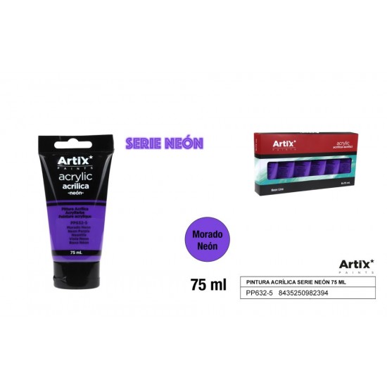 Pintura acrílica fucsia neón 75ml