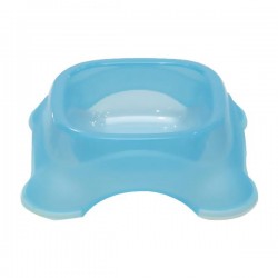 Bol transparente(S,L17.5*W17.5*H5.7cm,Azul,perro & gato,PP)