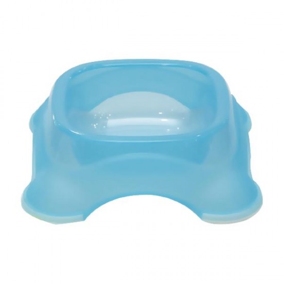 Bol transparente(L,L24*W24*H7.2cm,Azul,perro & gato,PP)