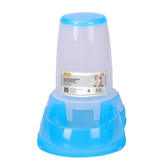 Comedero transparente(S,L29*W17*H23cm,1500ml,Azul,perro & gato,PP)