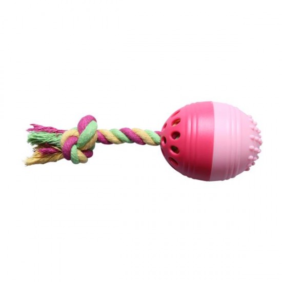 Pelota de morder(D7*L23cm,Rosa,cachorros)