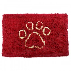 Alfombra con dibujo de huella(Rojo,M,W50*L80cm,perros)