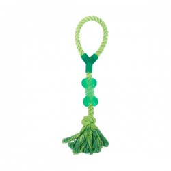 Hueso de cuerda de un único nudo(L40.64cm,Verde,perros)