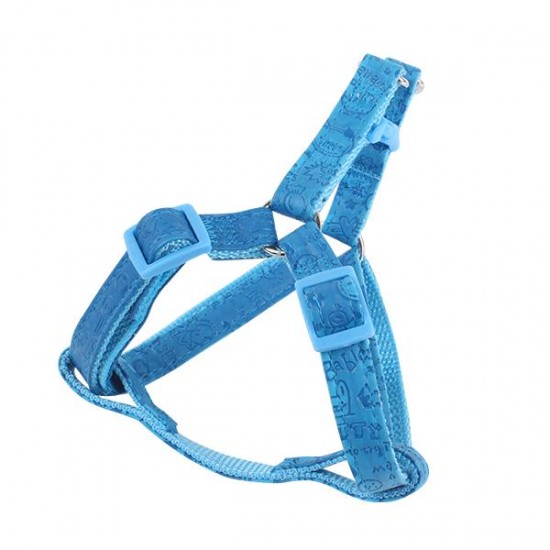 Arnés para perro PU con estampado(M,W2.0*L40-60cm, perros)