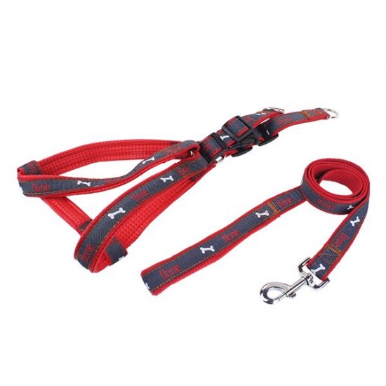 Set de arnés vaquero(S,W1.5*L120cm W1.5*L30-50cm, perros)