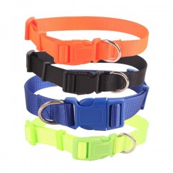 Collar liso de nylon artificial(XS,W1.0*L20-30cm, perros)