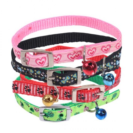 Collar con campanilla(W1.0*L21-26cm, gatos)