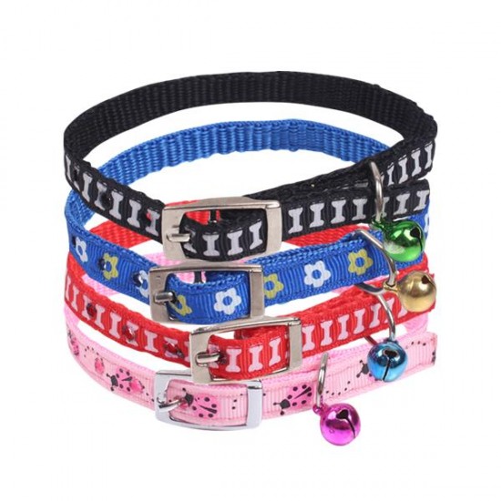 Collar con campanilla(W1.0*L21-28cm, gatos)