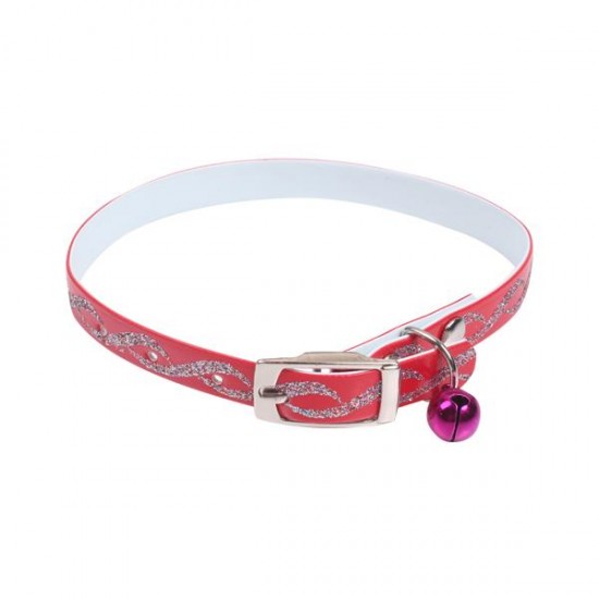 Collar con brillantina(W1.0*L23-28cm, gatos)