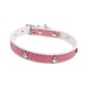 Collar PU de diamantes(W1.5*L23-30cm, gatos)