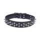 Collar para gato de PU con remaches(M,W3.5*L42-55cm, perros)