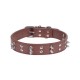 Collar para gato de PU con remaches(XS,W3.0*L37-48cm, perros)