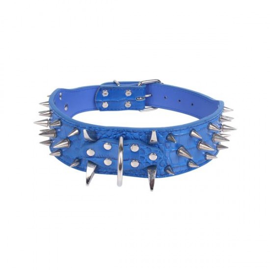 Collar para gato de PU con remaches(S,W5.0*L48-60cm, perros)