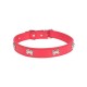 Collar con hueso de metal(M,W2.0*L34-43cm, perros)