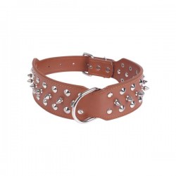 Collar para gato de PU con remaches(S,W5.5*L43-63cm, perros)