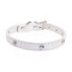 Collar PU de diamantes(W1.5*L25-32cm, perros)